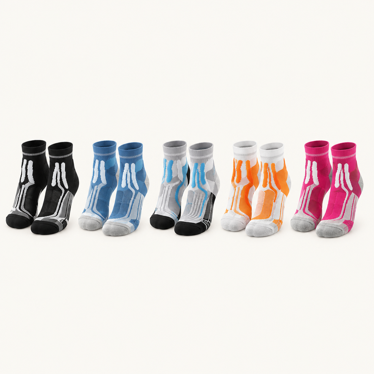Chaussette randonnée basse face lot cinq