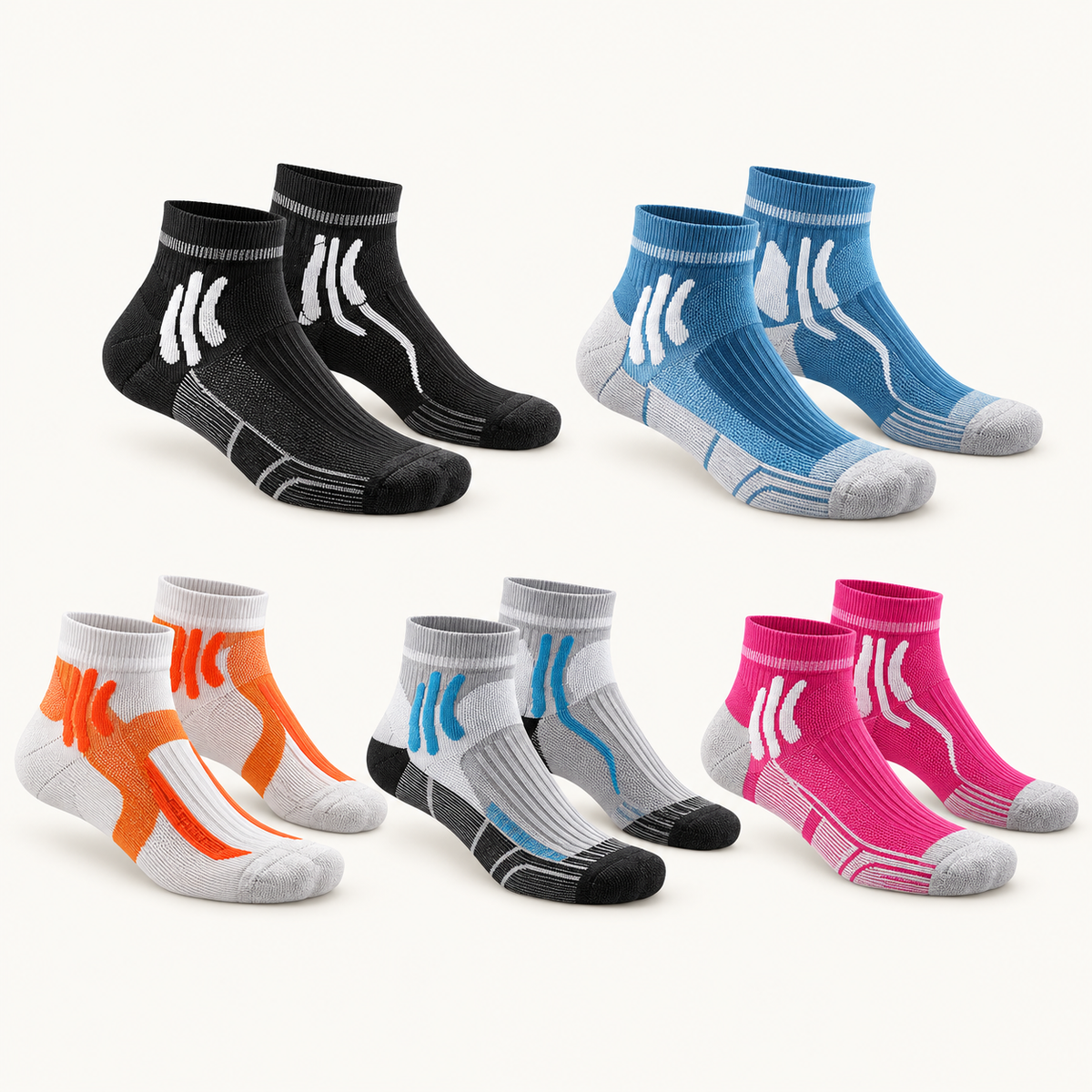 Chaussette randonnée basse packshot lot cinq
