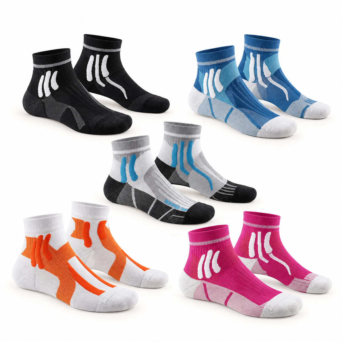 Chaussette randonnée basse trois quarts lot cinq