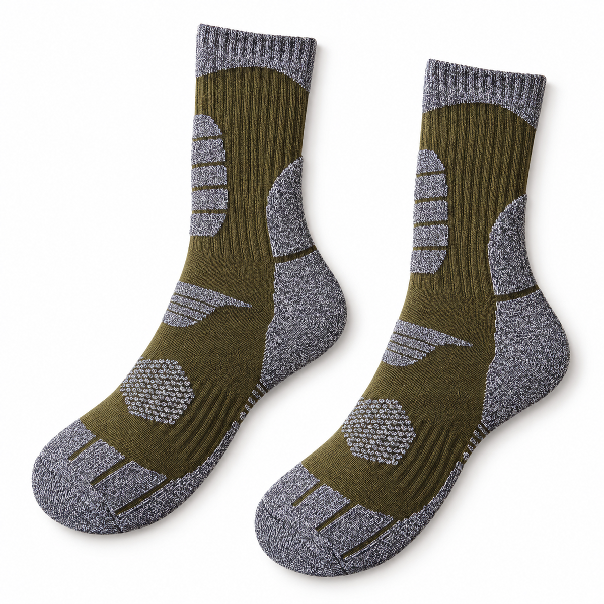 Chaussette Randonnée Grand Froid — à plat Vert Armé