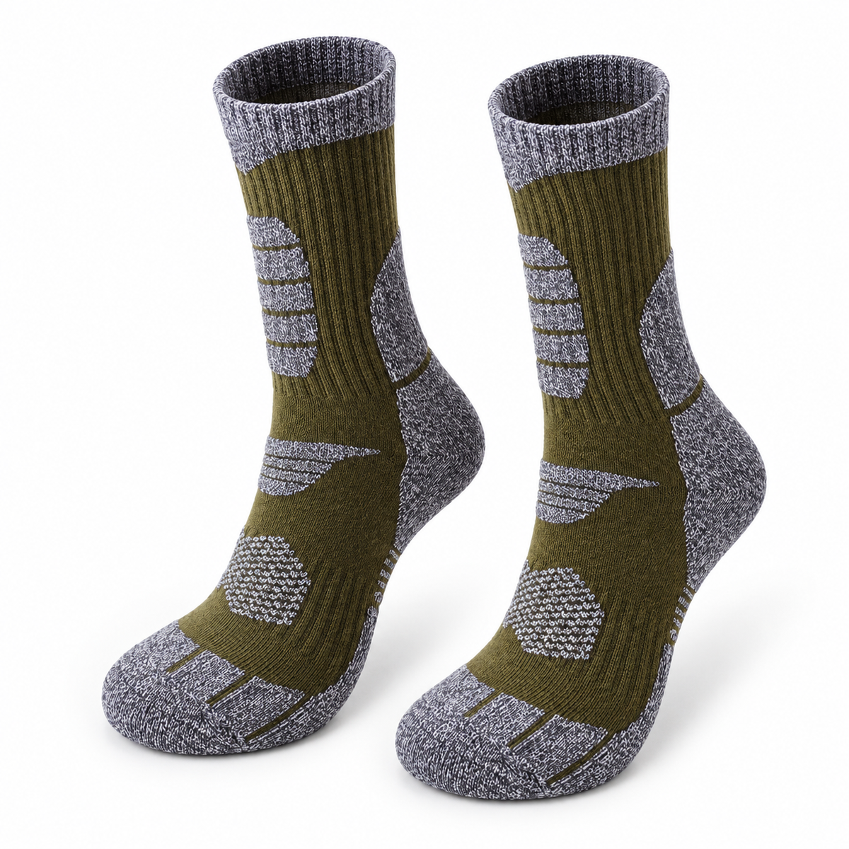 Chaussette Randonnée Grand Froid — ouvertures Vert Armé