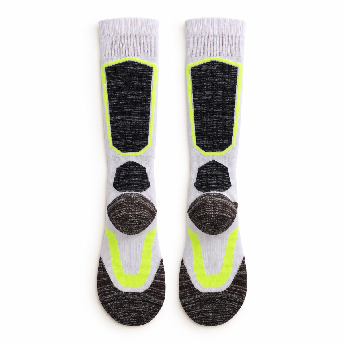 Chaussettes Chaudes Randonnée Femme — dessous Blanc