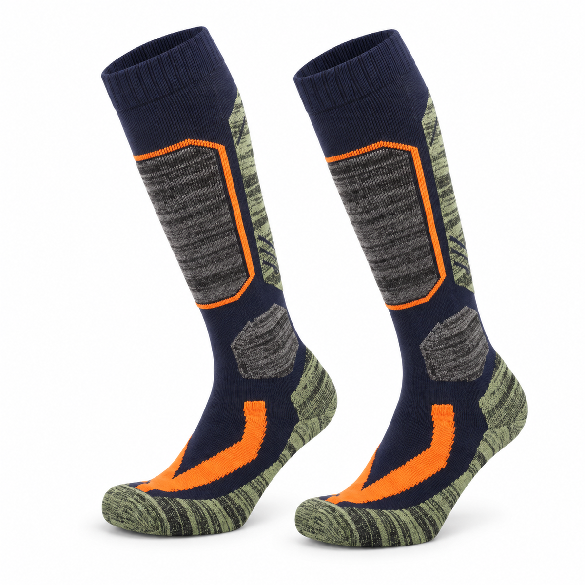 Chaussettes Chaudes Randonnée Femme — Bleu