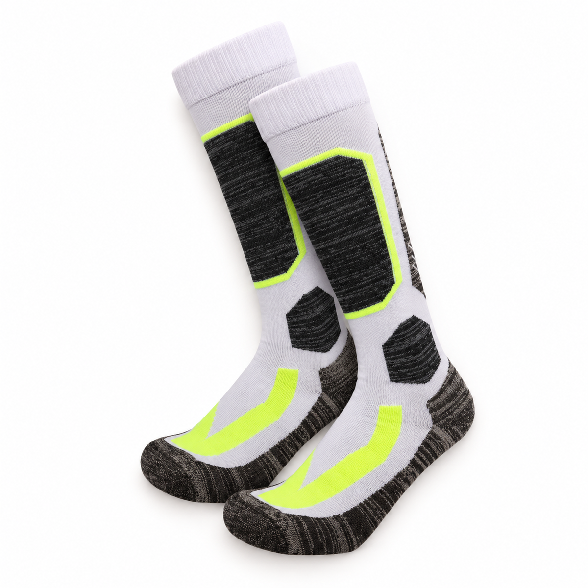Chaussettes Chaudes Randonnée Femme — pliées Blanc