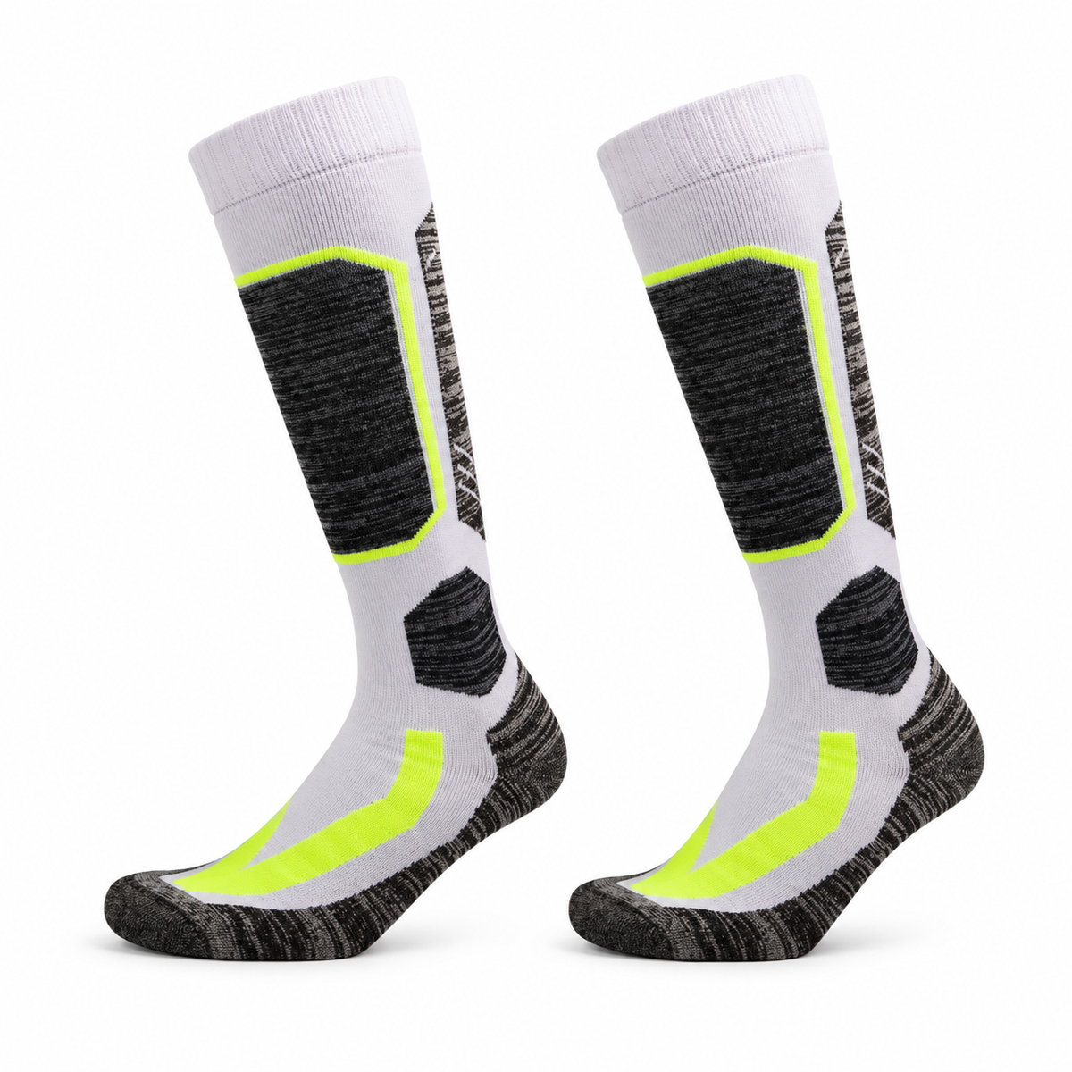 Chaussettes Chaudes Randonnée Femme — profil Blanc
