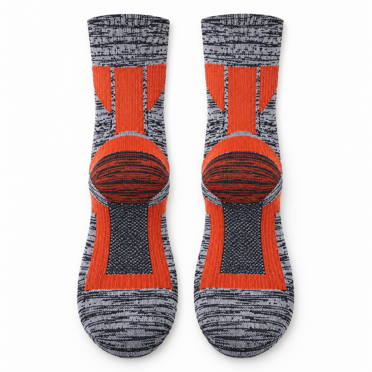 Chaussettes de randonnée homme grande taille – zones tricotées sous le pied