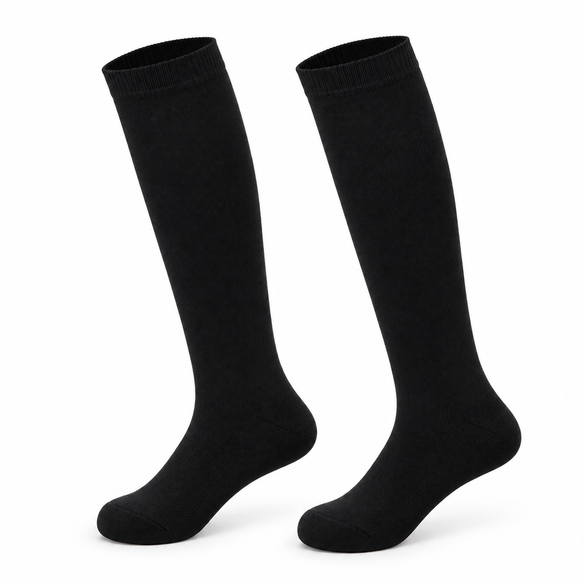 Chaussettes Genoux Femme — Noir