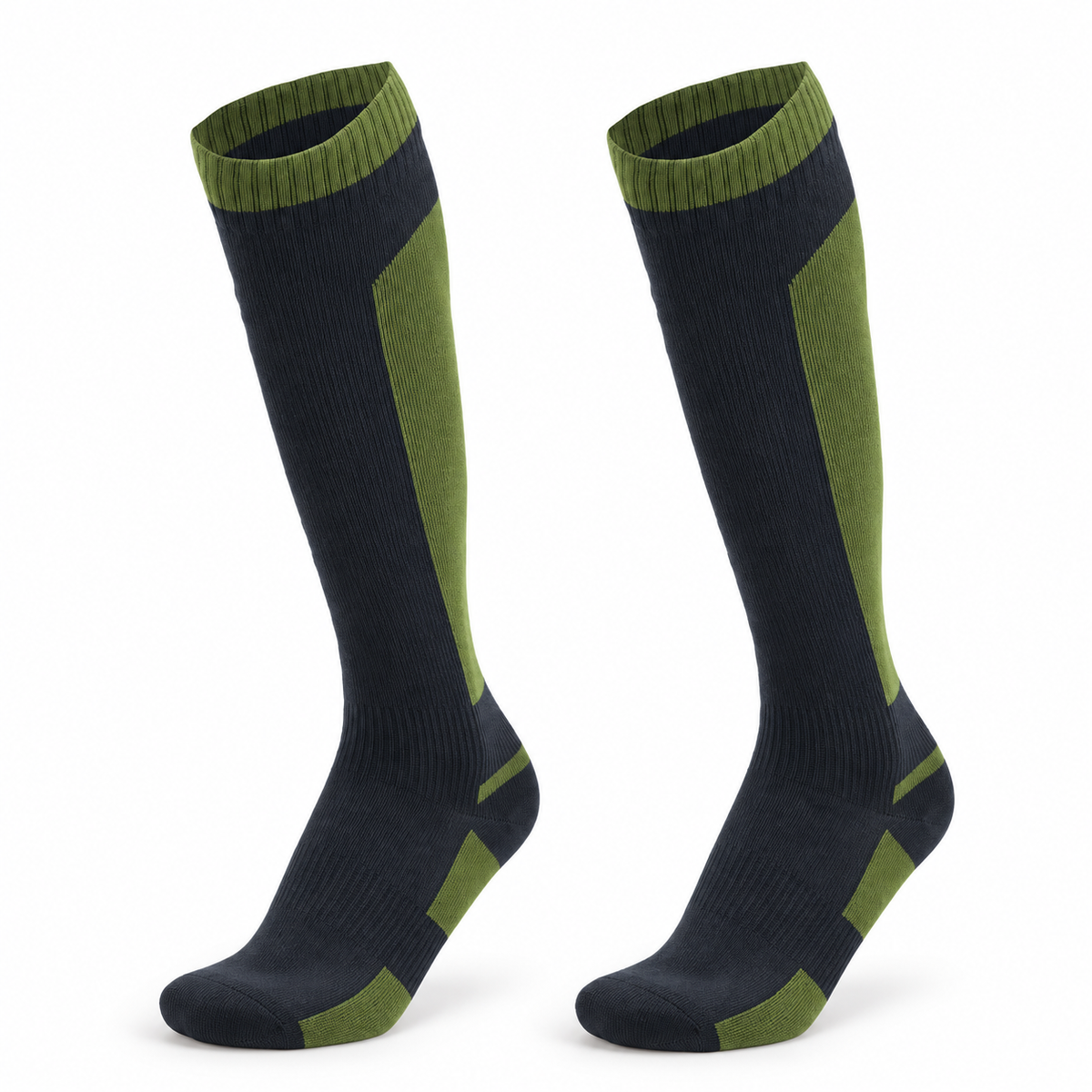 Chaussettes Genoux Femme — Vert