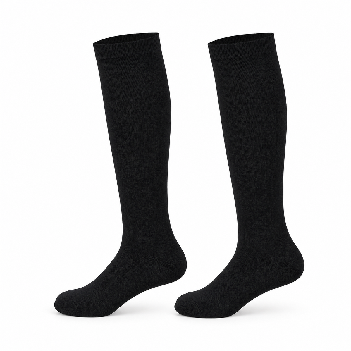 Chaussettes Genoux Femme — profil Noir