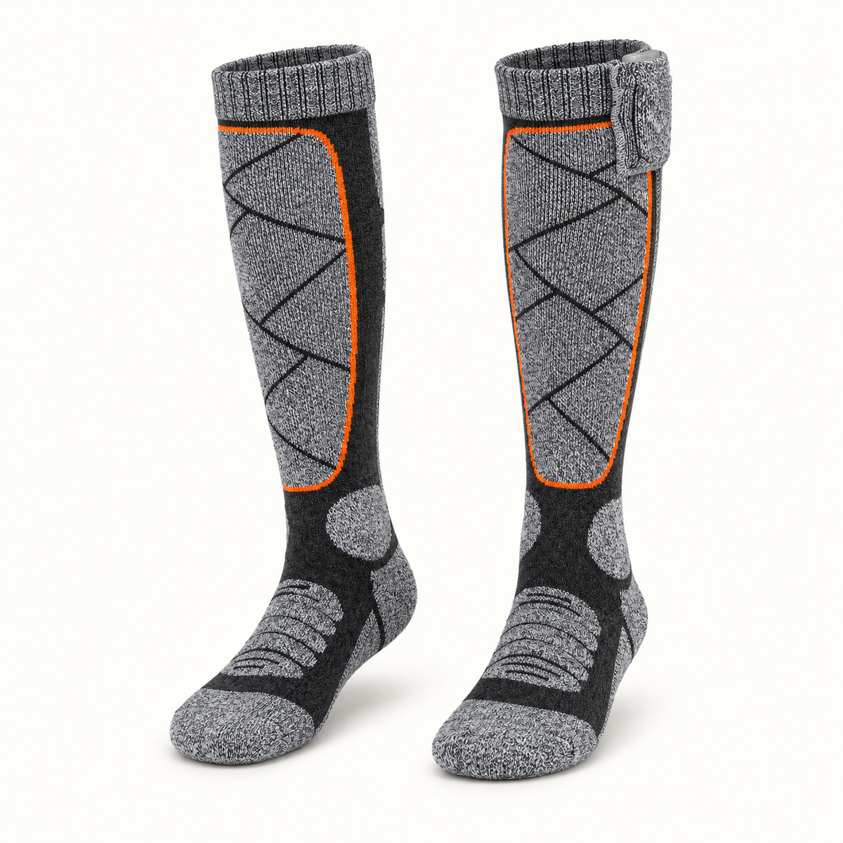 Chaussettes homme chaudes randonnée gris foncé – packshot