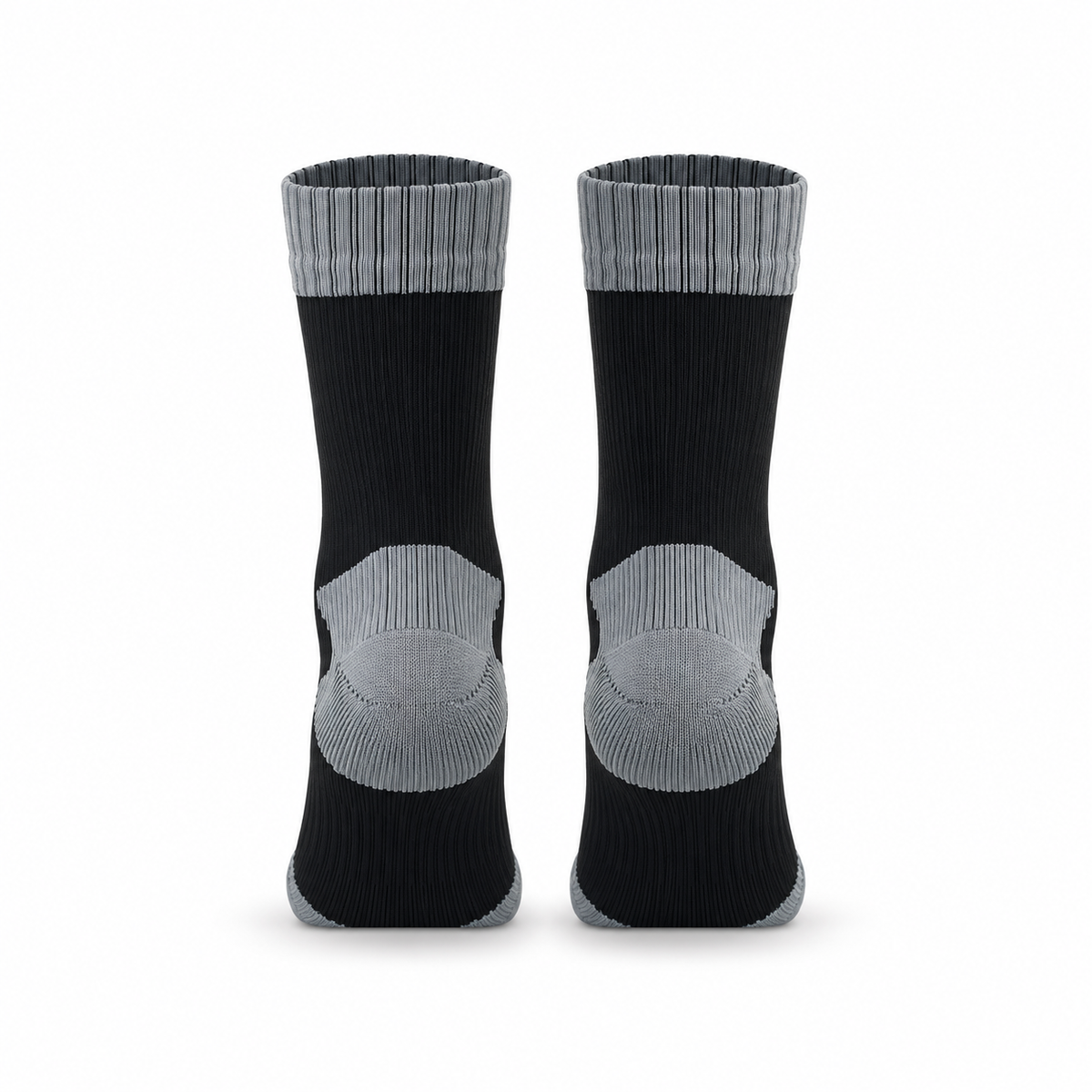 Chaussettes Montantes De Randonnée Homme — arrière Noir et Gris
