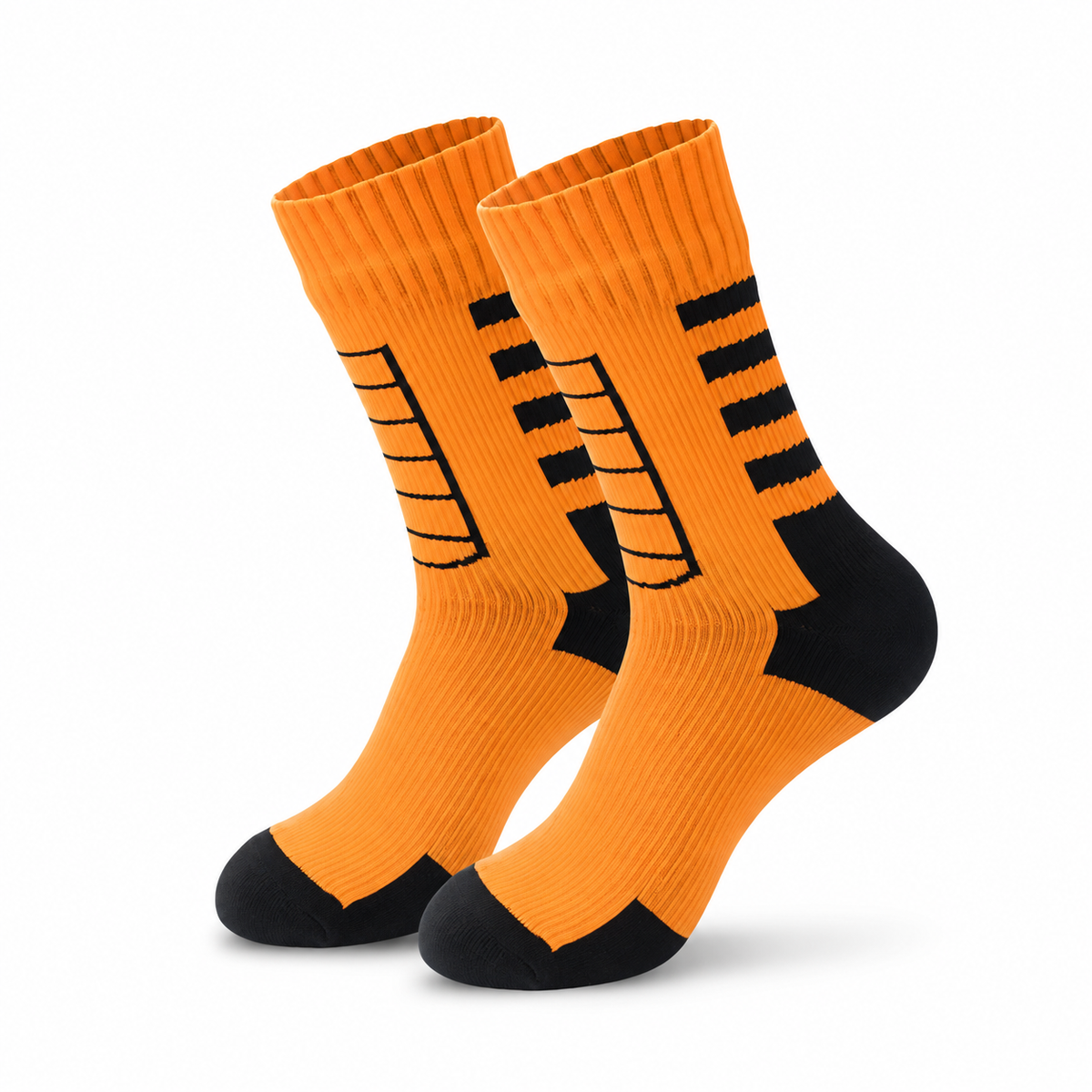 Chaussettes Montantes De Randonnée Homme — Orange