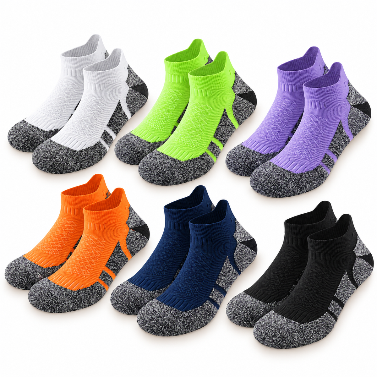Chaussettes randonnée anti transpiration – maille du cou-de-pied