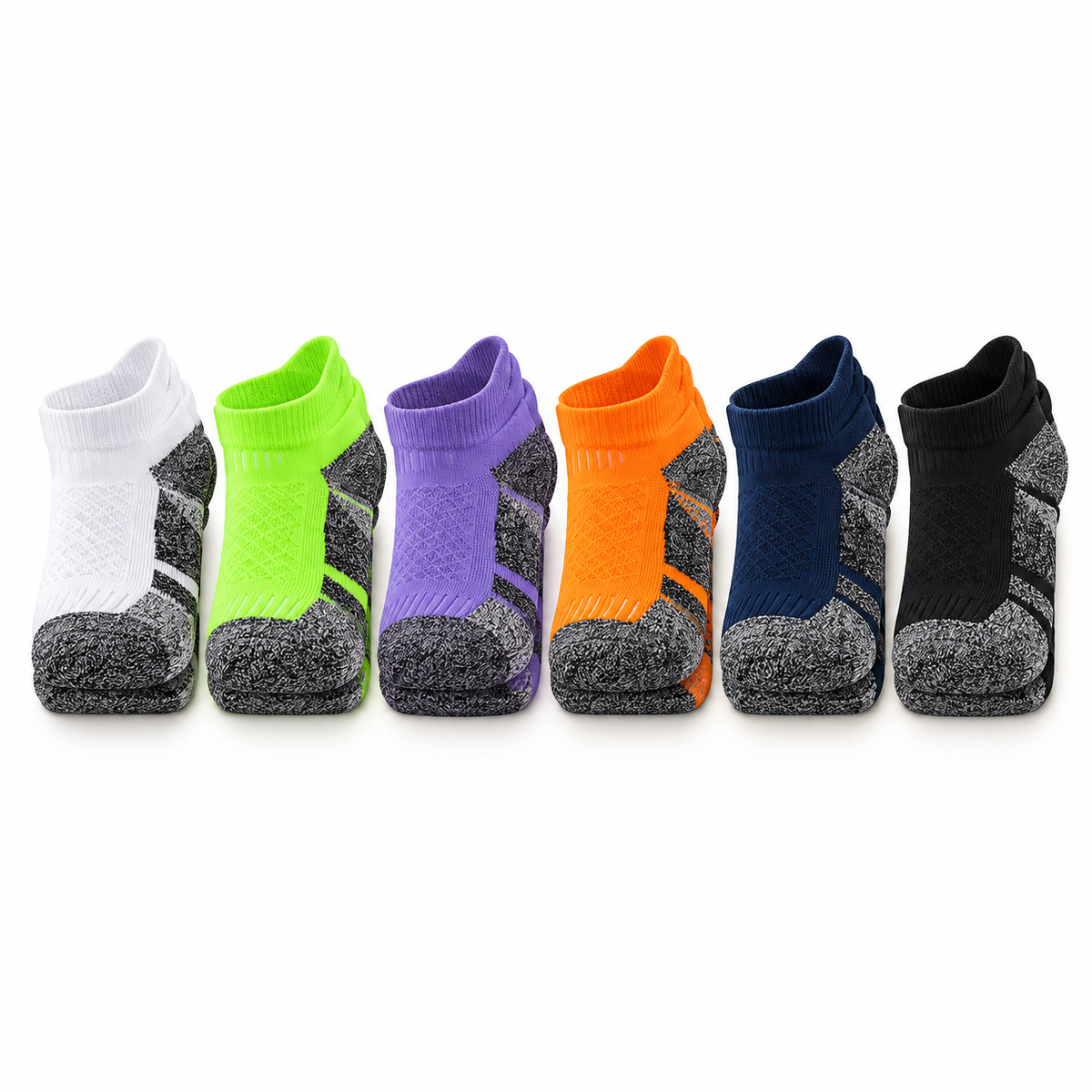 Chaussettes randonnée anti transpiration – six paires pliées