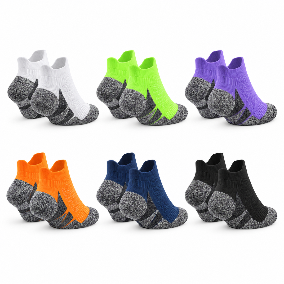 Chaussettes randonnée anti transpiration – talons vus de l'arrière