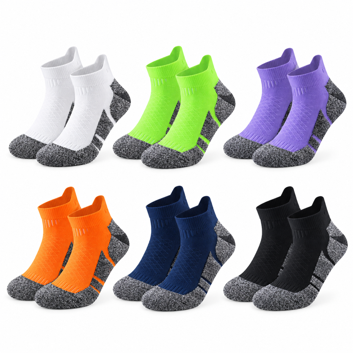 Chaussettes randonnée anti transpiration – six paires de profil