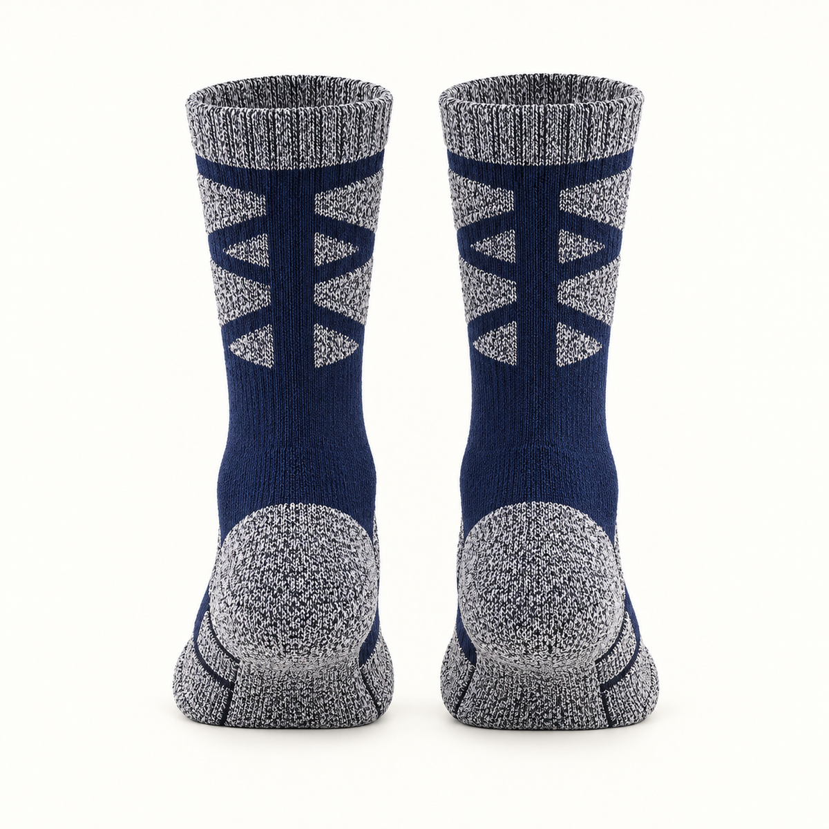 Chaussettes randonnée bouclette épaisse bleu marine – arrière