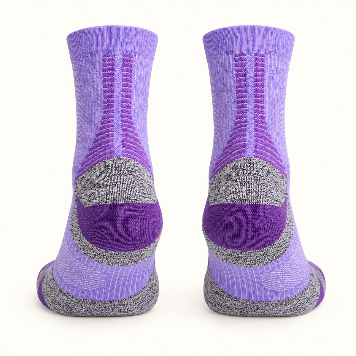 Chaussettes randonnée Coolmax Violet / Long — arrière