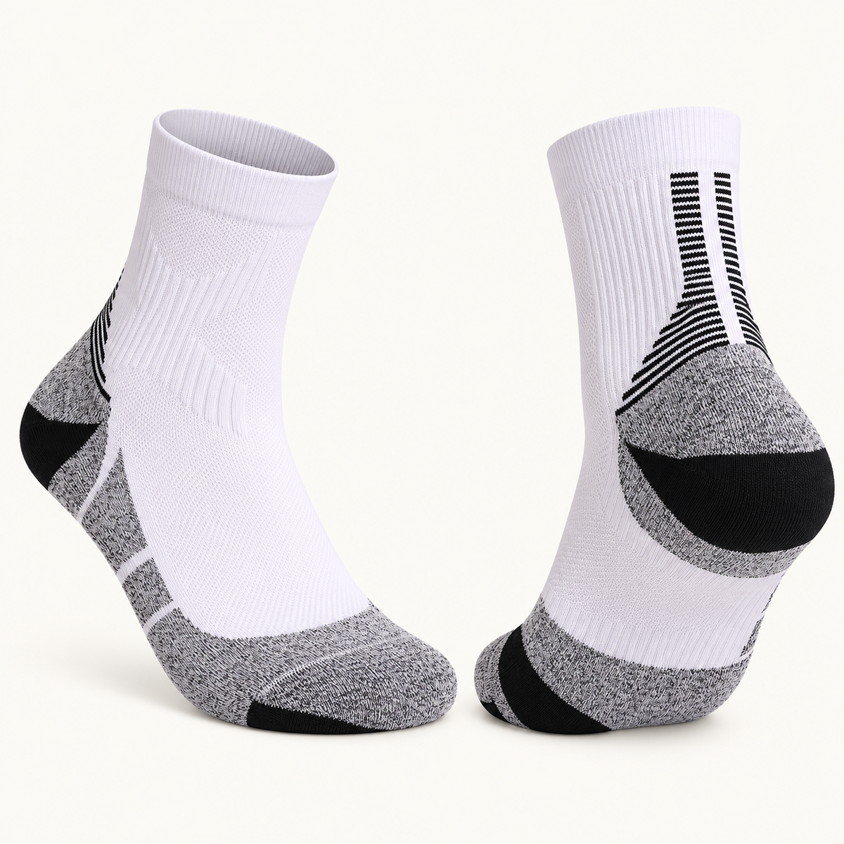 Chaussettes randonnée Coolmax Blanc / Long — packshot