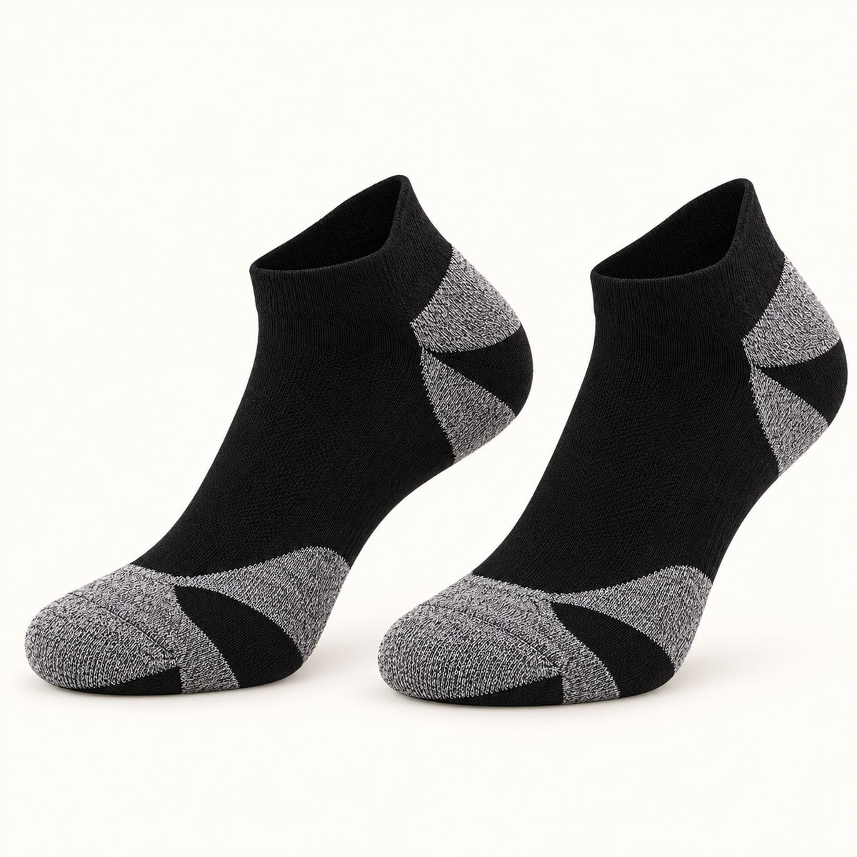 Chaussettes randonnée Coolmax Noir / Court — packshot