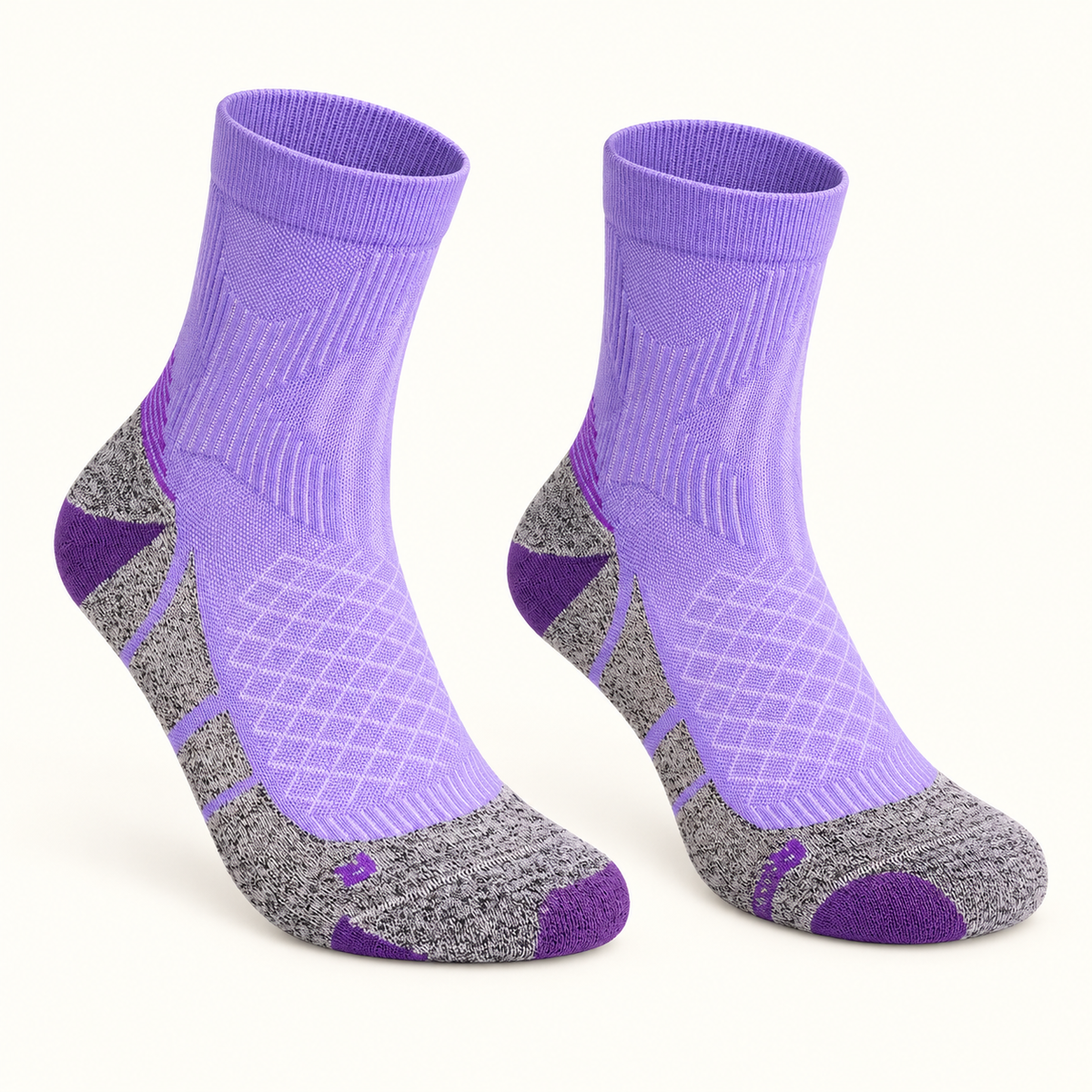 Chaussettes randonnée Coolmax Violet / Long — packshot