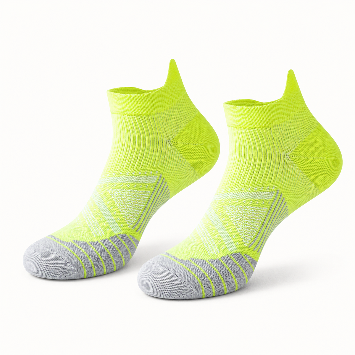 Chaussettes de randonnée courtes femme jaunes – paire complète