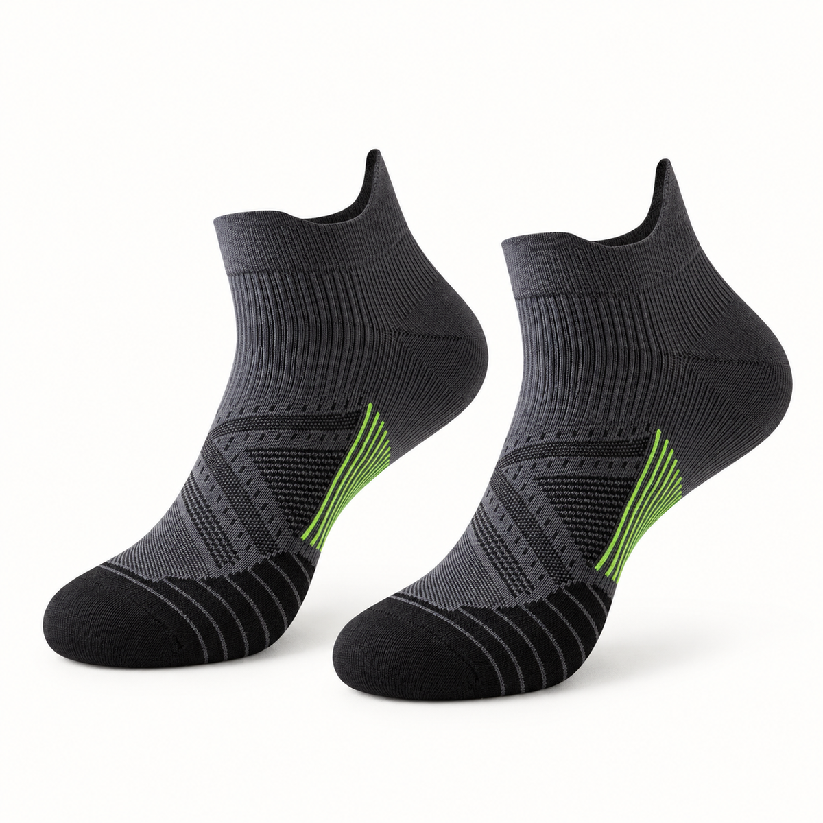 Chaussettes de randonnée courtes femme noires – paire complète