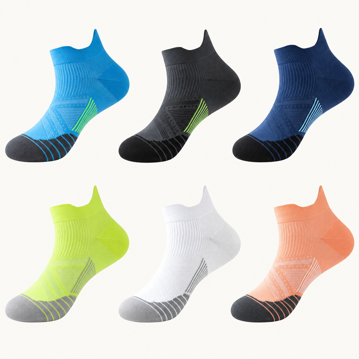 Chaussettes de randonnée courtes femme dans les six couleurs proposées