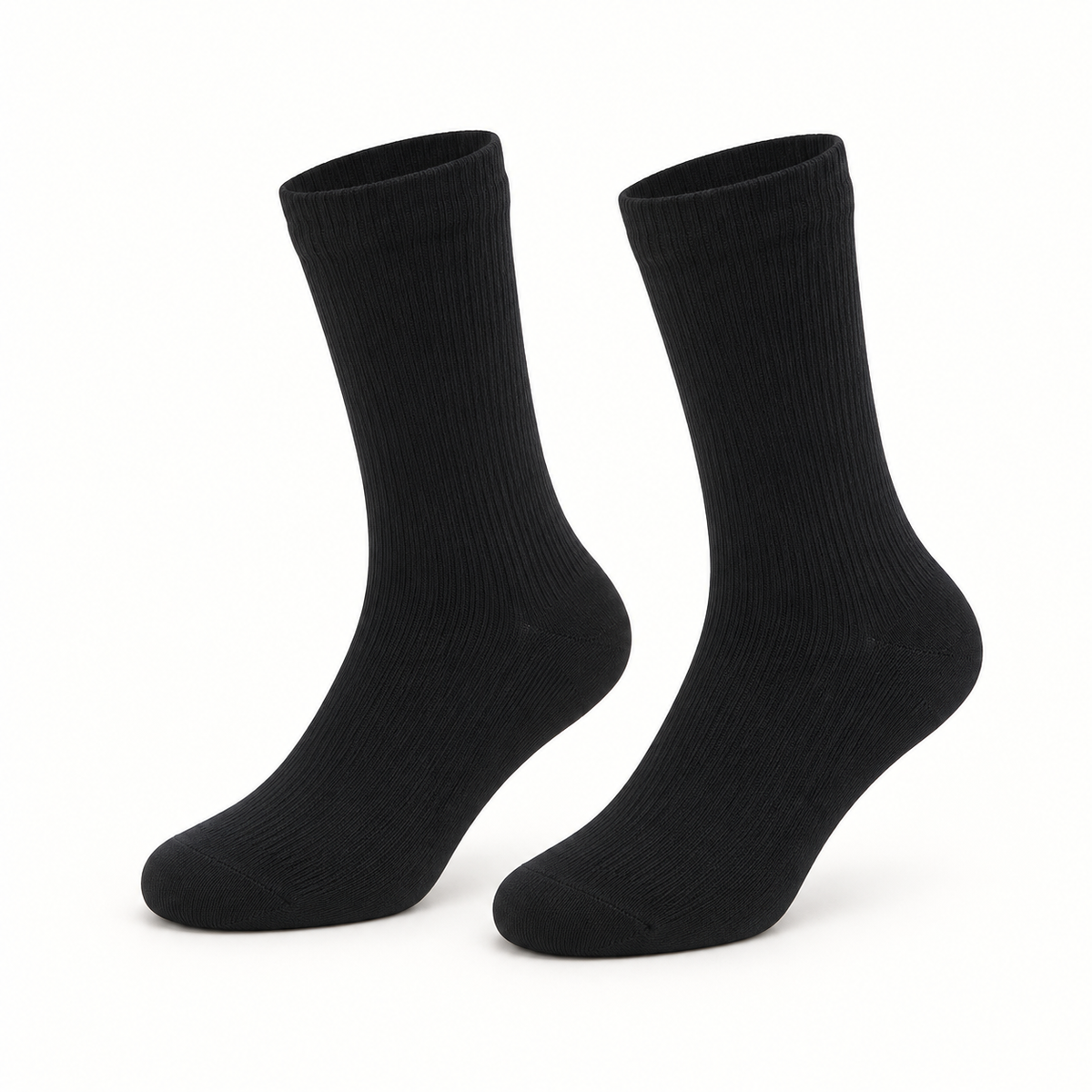 Chaussettes randonnée été femme — Noir