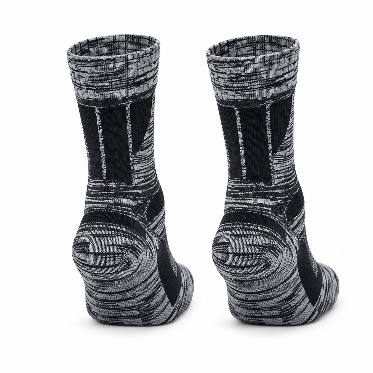 Chaussettes de randonnée femme grande taille grises – vue arrière