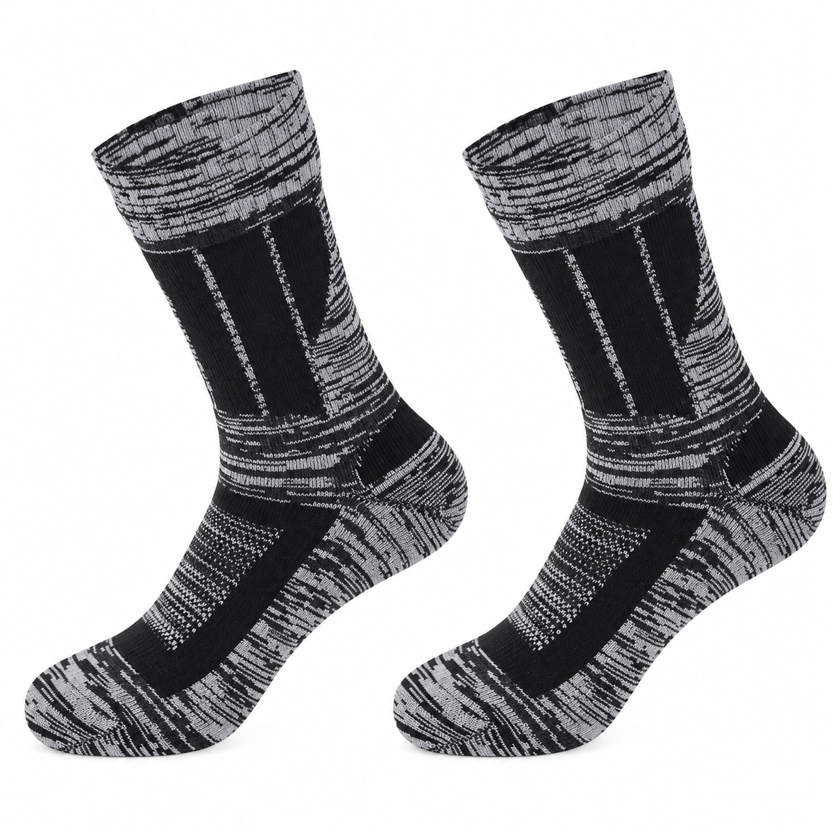 Chaussettes de randonnée femme grande taille grises – vue de profil