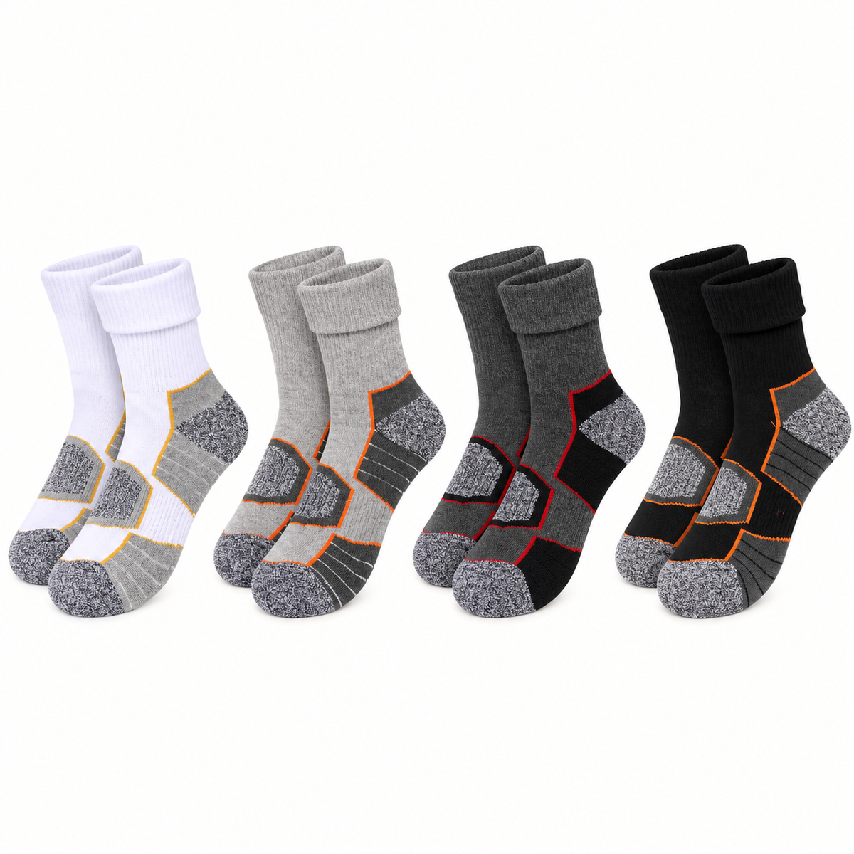 Ouvertures des quatre paires de chaussettes de randonnée