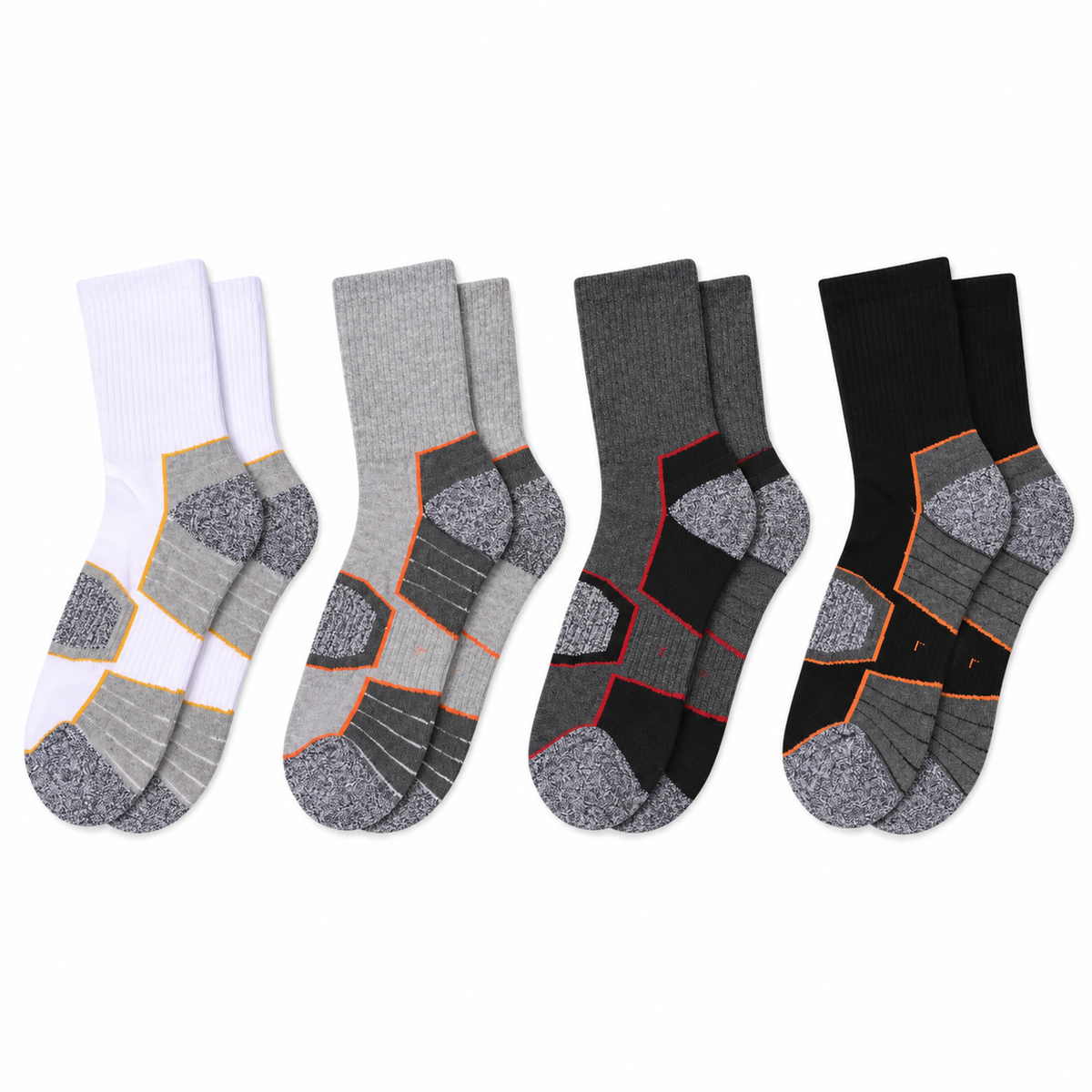 Zones sous le pied des chaussettes de randonnée protection malléole