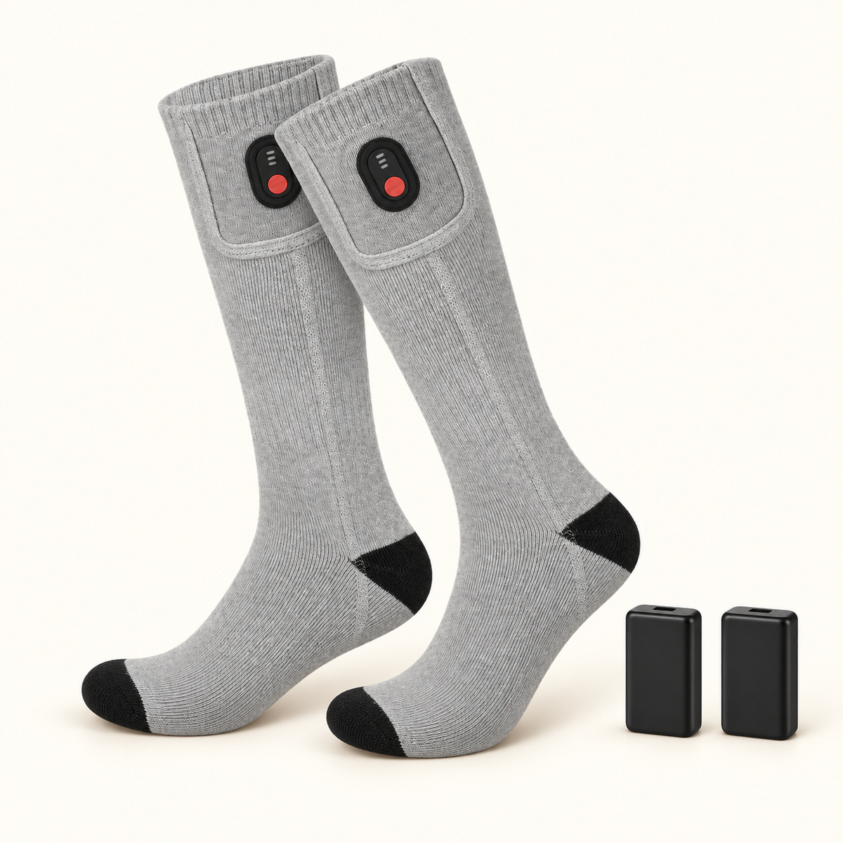 Chaussettes Respirantes Homme – Gris (avec batterie) 2, packshot variante principale