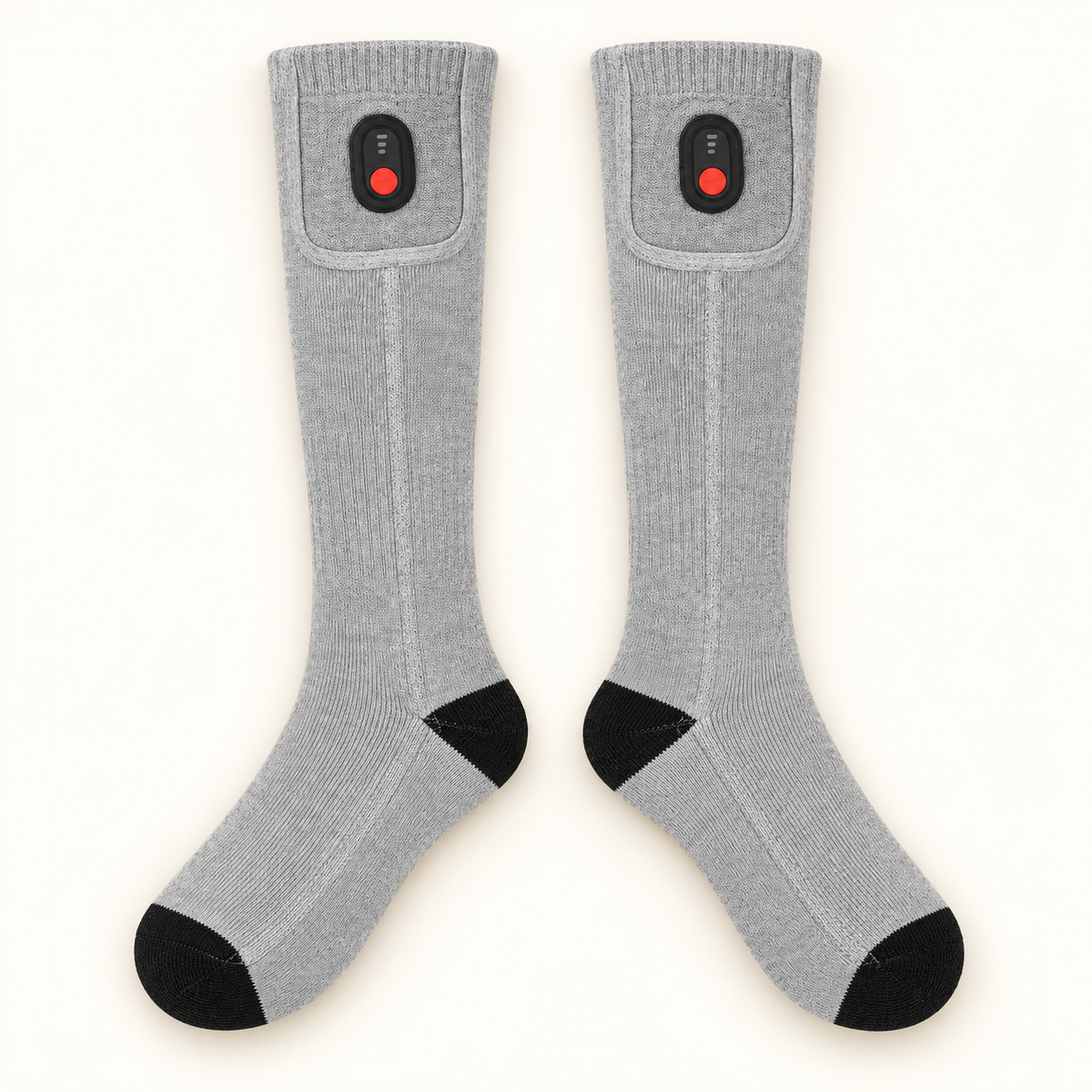 Chaussettes Respirantes Homme – Gris, conversion a plat