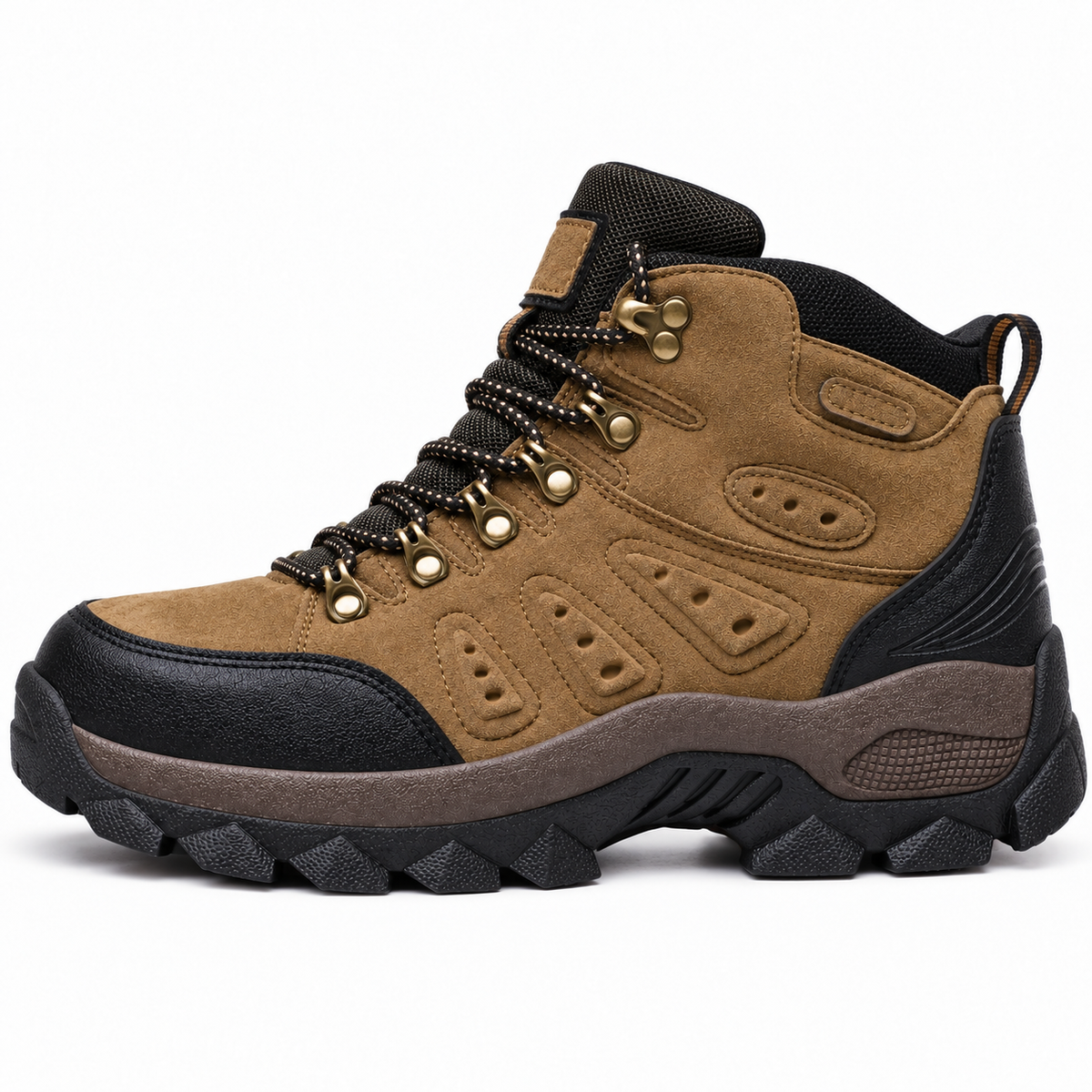 Profil technique de la chaussure cuir randonnée homme marron