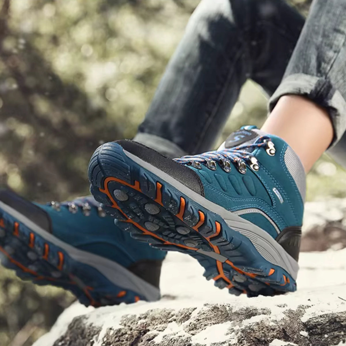 Chaussure De Randonnée Bleu