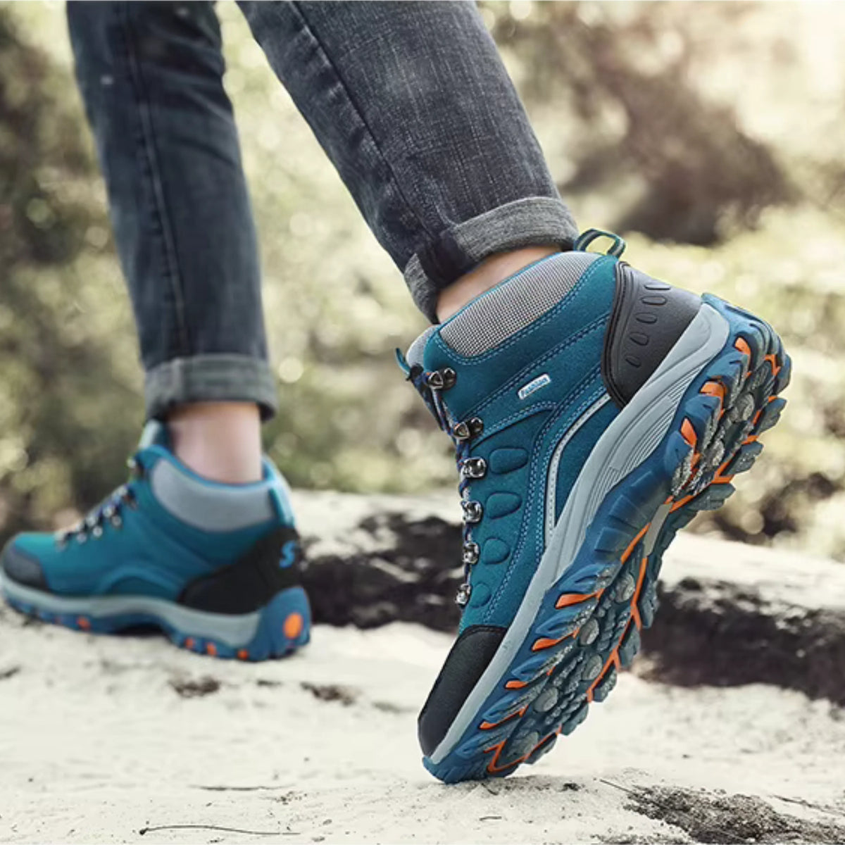 Chaussure De Randonnée Bleu