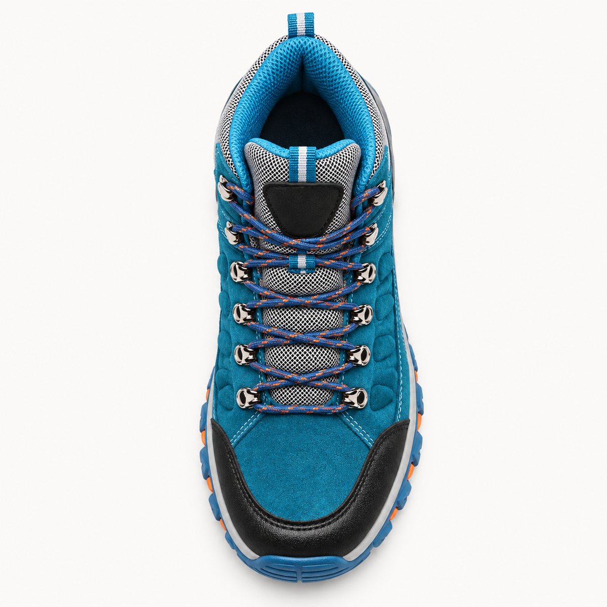 Chaussure de randonnée bleue – vue du dessus