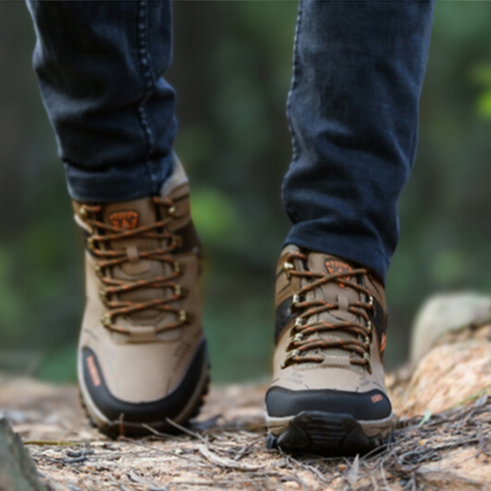 Bottes de Randonnée en cuir pour Homme marron