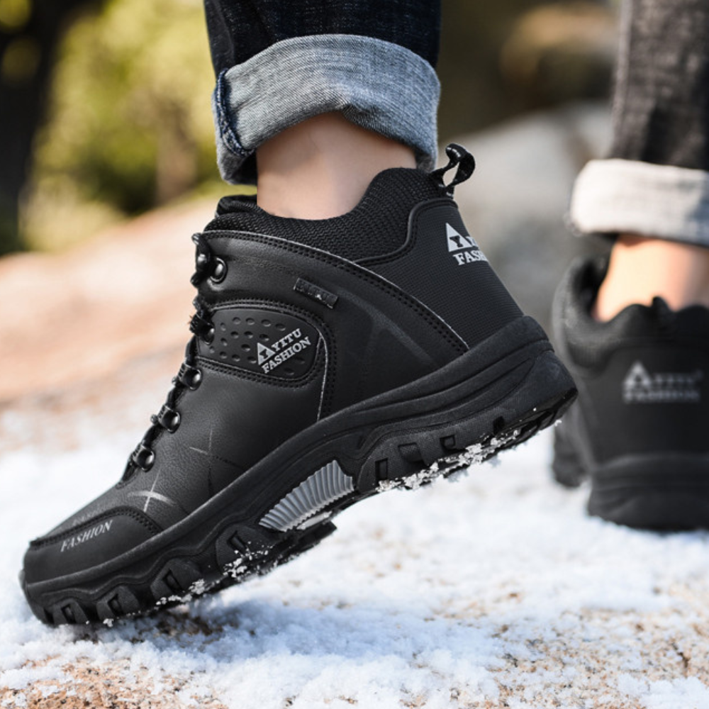 Bottes de Randonnée en cuir pour Homme noir