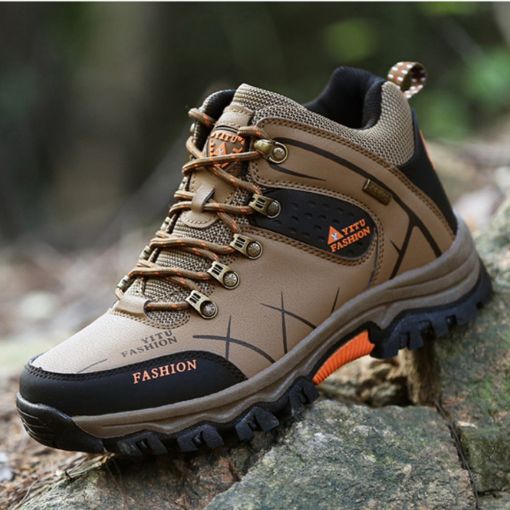 Bottes de Randonnée en cuir pour Homme marron