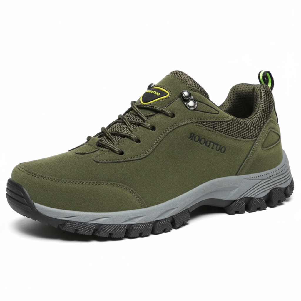 Baskets de Randonnée en Cuir Suédé pour Homme vert