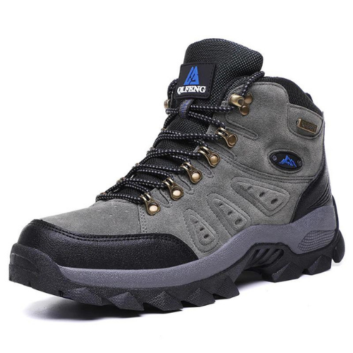 Chaussures de Montagne Hautes en Cuir Suède gris