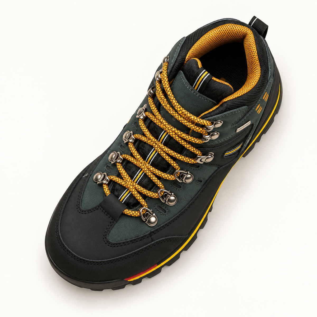 chaussures grande randonnee homme orange vue dessus