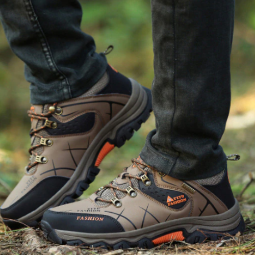  Chaussures de Montagne en Cuir marron