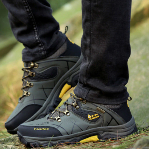  Chaussures de Montagne en Cuir khaki