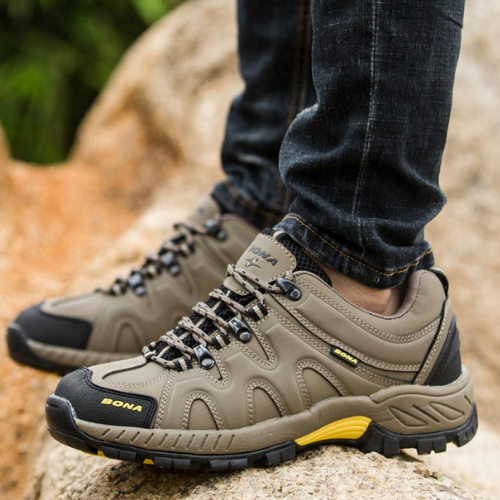 chaussure de randonnée basse homme beige