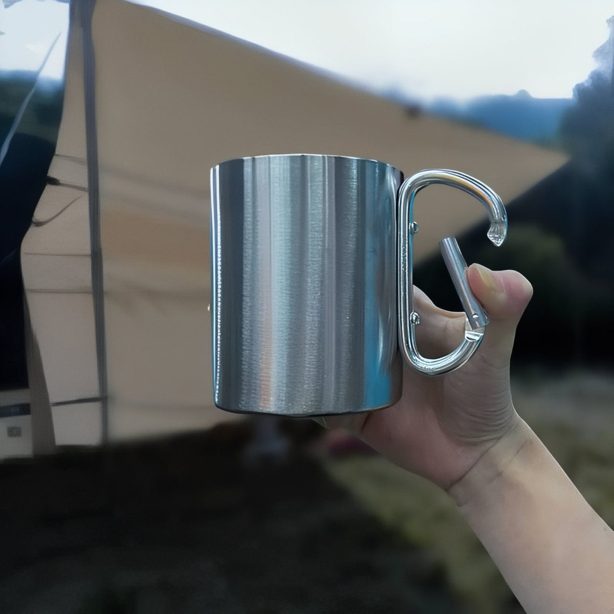 Tasse Inox Randonnée Mousqueton 5