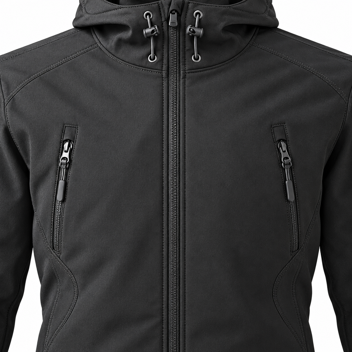 Veste hiver imperméable de randonnée – détail poches poitrine zippées
